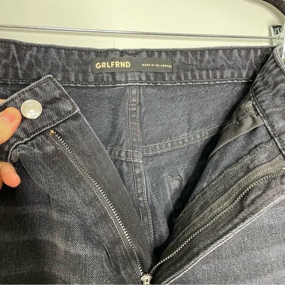 NWT Grlfrnd The Melanie High Rise Boot Cut Jeans Rigid In Noho Black Size 31 - Picture 5 of 10